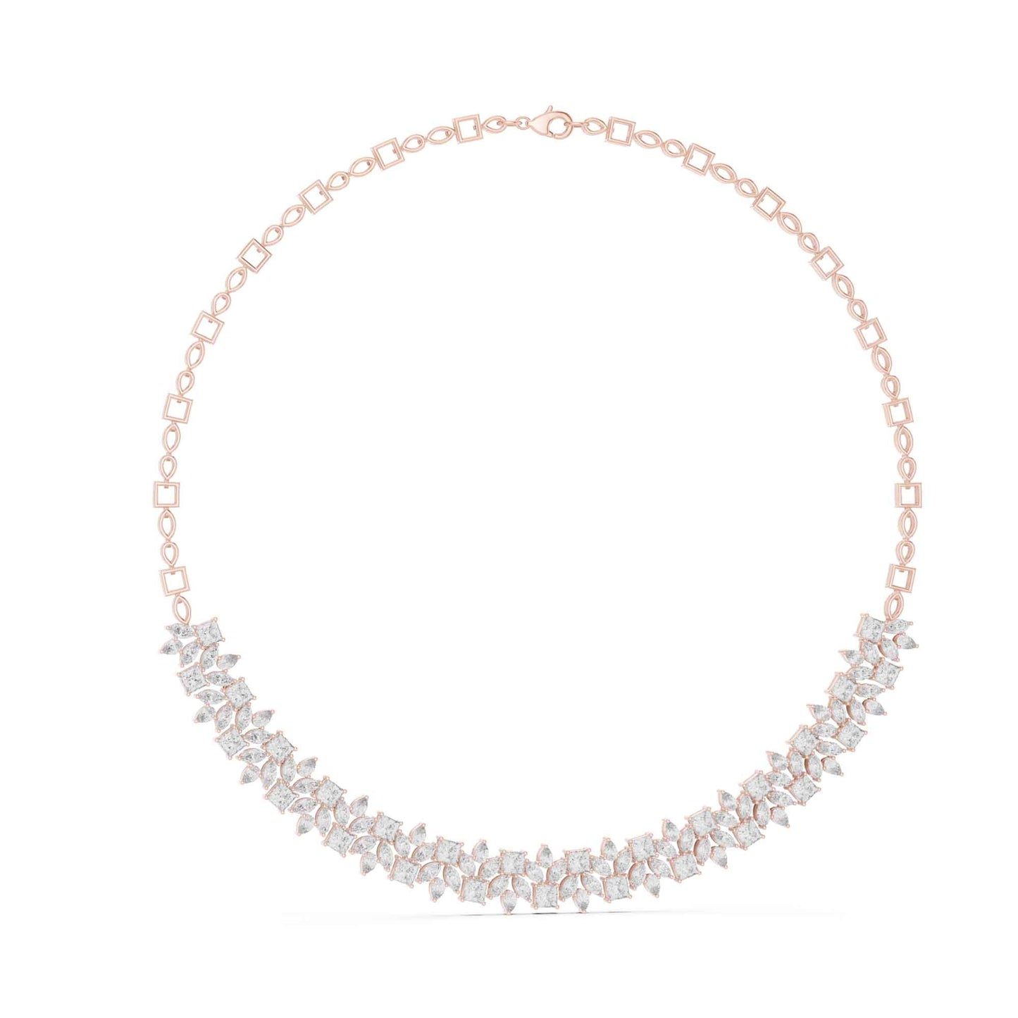 Princess | Pear | Marquise Cut Lab Grown Diamond Station Necklace