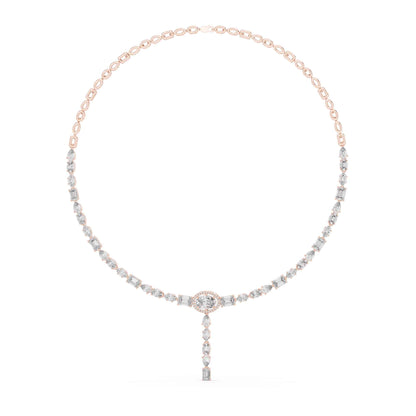 Multi-Shape Lab Grown Diamond Station Necklace