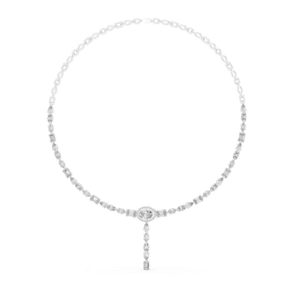 Multi-Shape Lab Grown Diamond Station Necklace