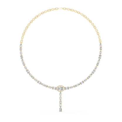 Multi-Shape Lab Grown Diamond Station Necklace