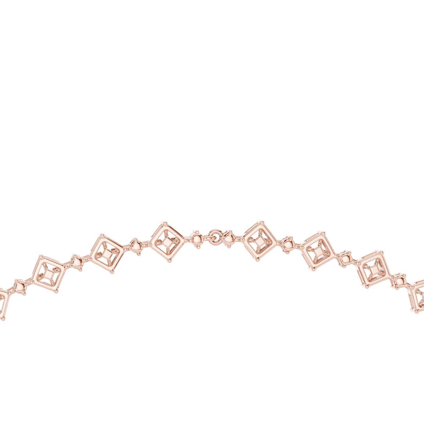Multi-Shape Lab Grown Diamond Statement Necklace