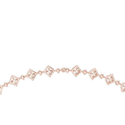 Multi-Shape Lab Grown Diamond Statement Necklace