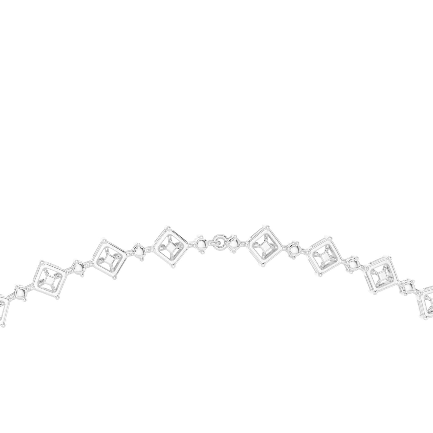 Multi-Shape Lab Grown Diamond Statement Necklace