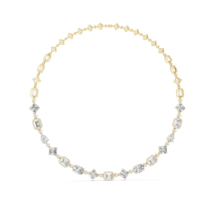 Multi-Shape Lab Grown Diamond Statement Necklace