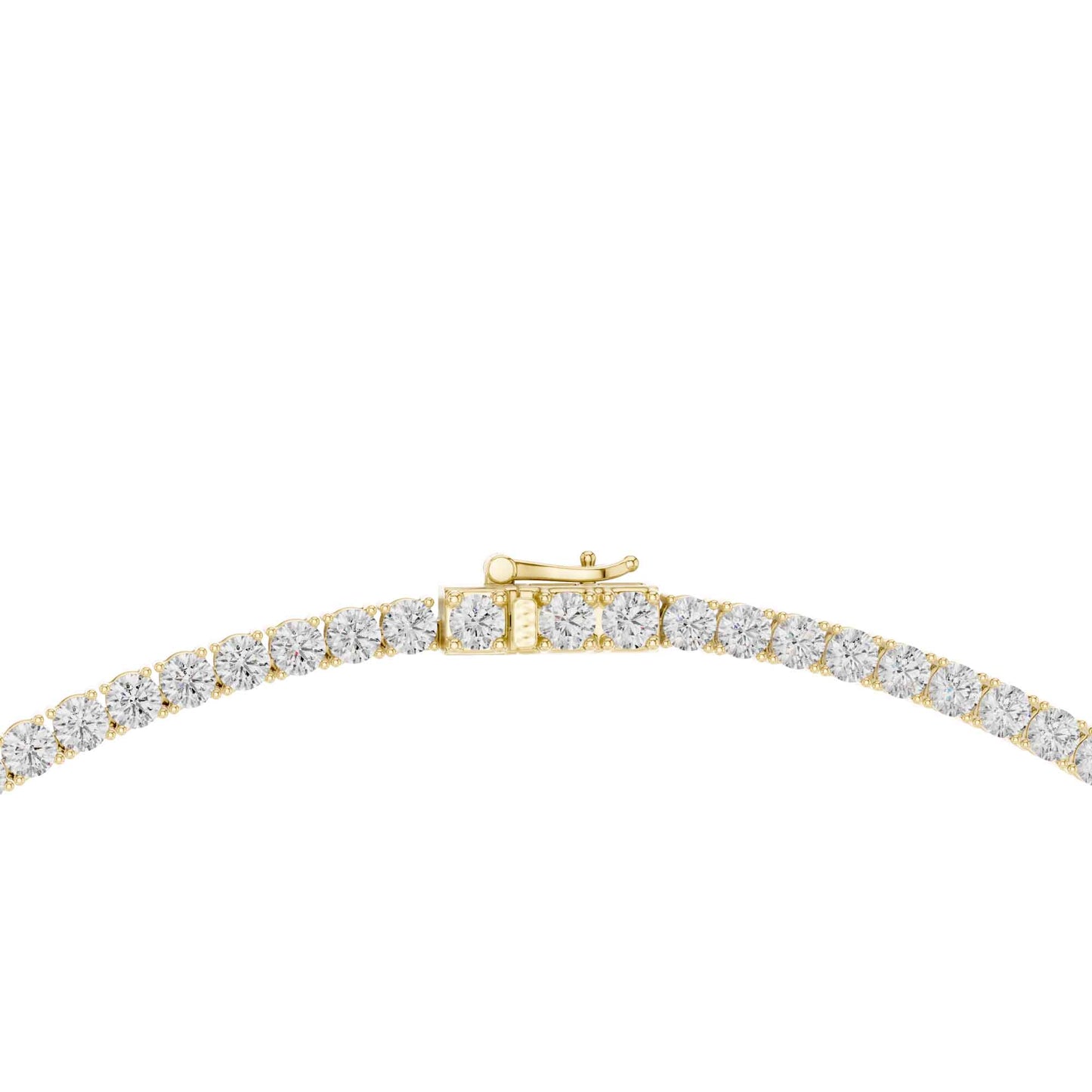 Classic Round Cut Lab Grown Diamond Tennis Necklace