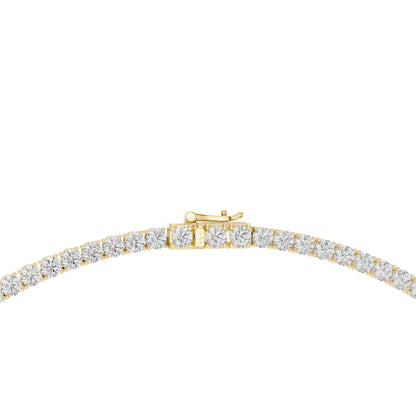Classic Round Cut Lab Grown Diamond Tennis Necklace
