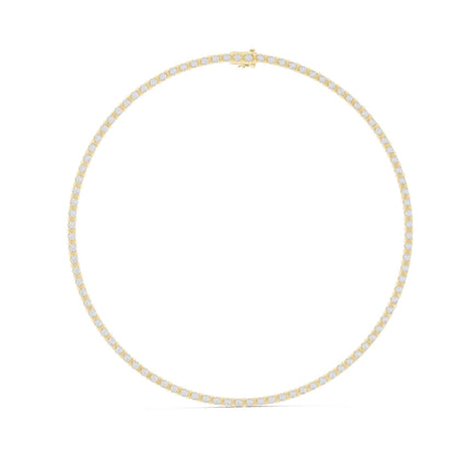 Classic Round Cut Lab Grown Diamond Tennis Necklace