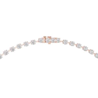 Classic Round Cut Lab Grown Diamond Tennis Necklace