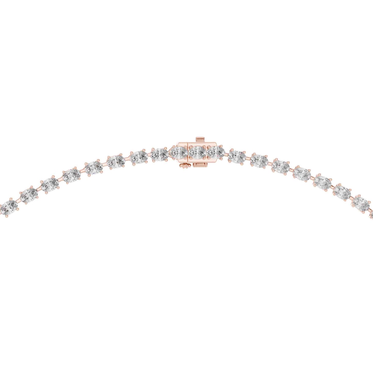 Celestia Oval Drop Lab Grown Diamond Necklace