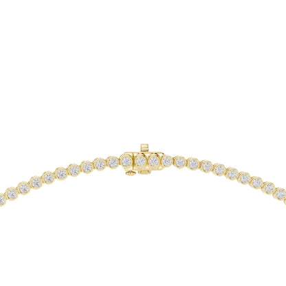 Round Cut Graduated Lab Grown Diamond Necklace