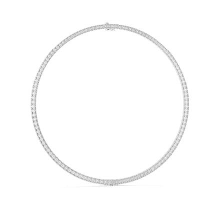 Classic Emerald Tennis Lab Grown Diamond Necklace