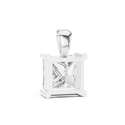 Princess Cut Lab Grown Diamond Solitaire Chain & Pendant
