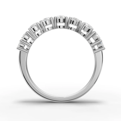 1.30 Carat Round, Oval Cut Moissanite Diamond Engagement Ring