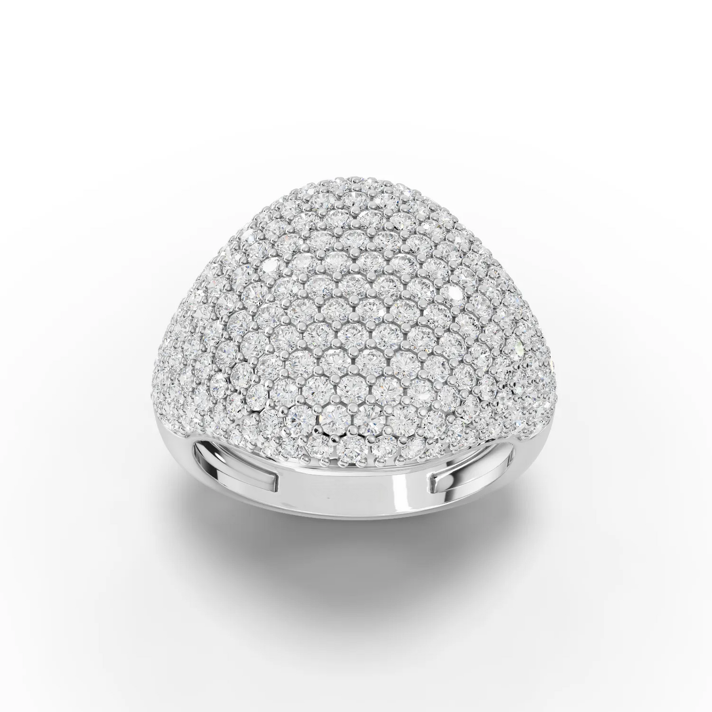 2.30 Carat Round Cut Moissanite Diamond Engagement Ring