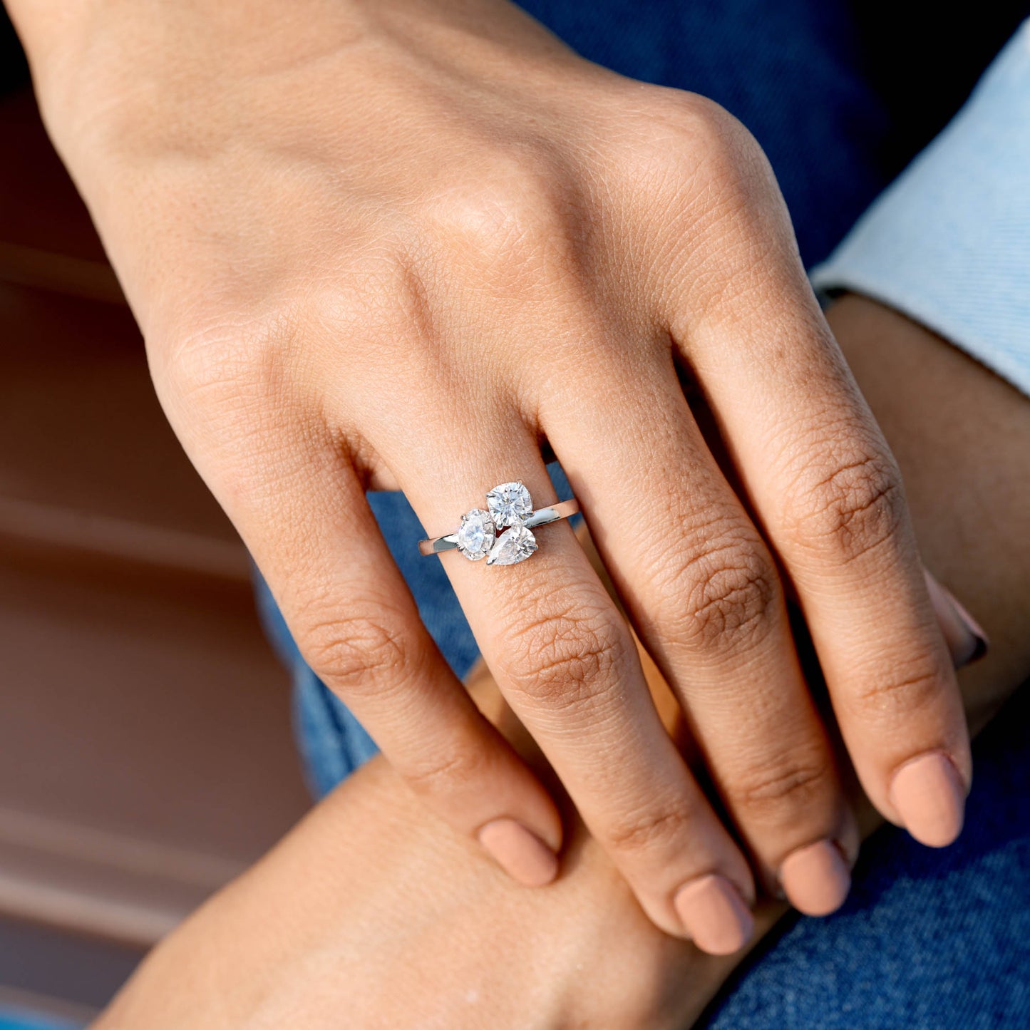 1.5 Carat Oval, Pear, Cushion Square Cut Moissanite Diamond Engagement Ring