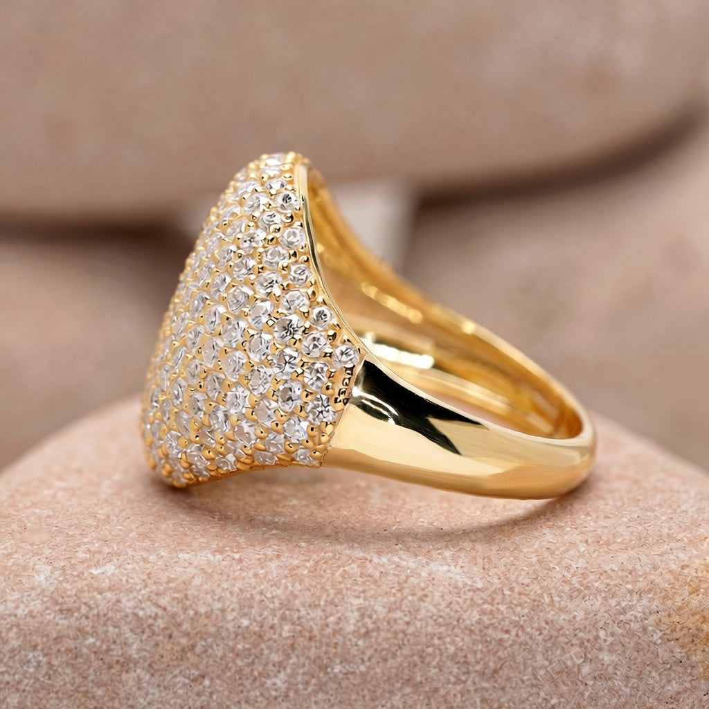 2.30 Carat Round Cut Moissanite Diamond Engagement Ring