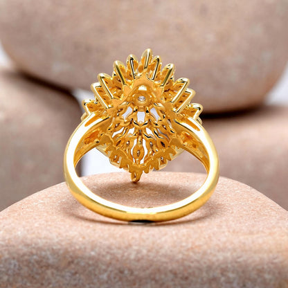 0.30 Carat Round Cut Moissanite Diamond Engagement Ring