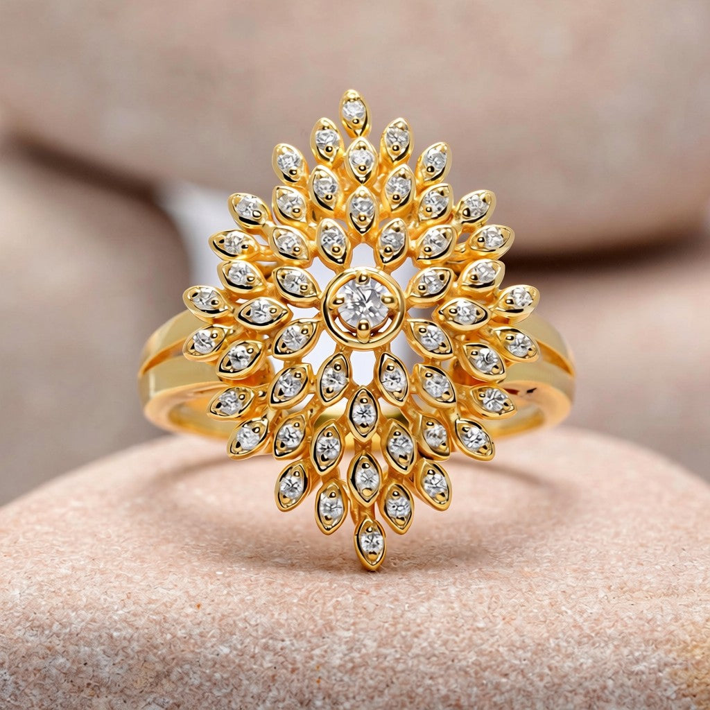 0.30 Carat Round Cut Moissanite Diamond Engagement Ring