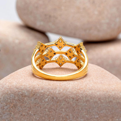 0.62 Carat Round Cut Moissanite Diamond Engagement Ring
