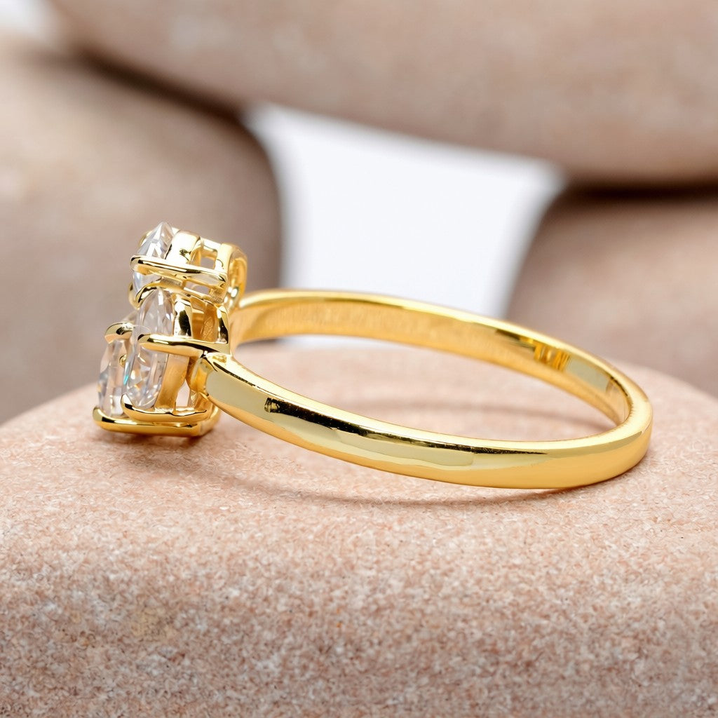 1.5 Carat Oval, Pear, Cushion Square Cut Moissanite Diamond Engagement Ring