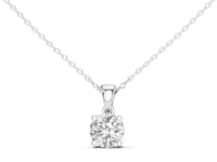 Round Cut Solitaire Lab Grown Diamond Chain & Pendant