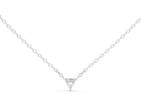 Trillion Cut Lab Grown Diamond Solitaire Chain & Pendant