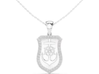 Anchor & Helm Lab Grown Diamond Shield Chain & Pendant