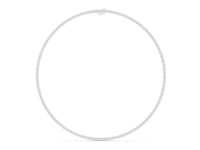 Classic Round Cut Lab Grown Diamond Tennis Necklace