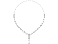 Royal Emerald & Pear Cut Lab Grown Diamond Drop Necklace