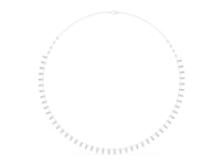 Pear Lab Grown Diamond Station Drop Necklace