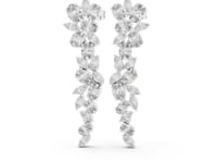 Floral Cascade Lab Grown Diamond Drop & Dangel Earrings