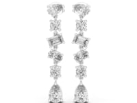 Multi-Shape Cascade Lab Grown Diamond Drop & Dangle Earrings