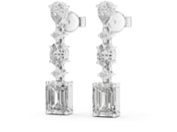 Royal Cascade Multi-Shape Lab Grown Diamond Drop & Dangle Earrings