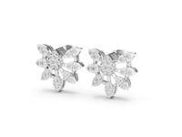 Classic Round Cut Lab Grown Diamond Stud Earrings