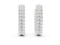 Marquise Cluster Lab Grown Diamond Hoop & Huggie Earrings