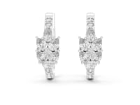 Multi-Stone Cut Lab Grown Diamond Hoop & Huggie Earrings