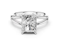 2 Carat radiant cut diamond engagement ring