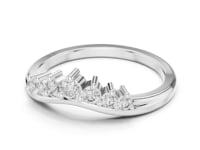 Round Diamond Half-Eternity Band Ring