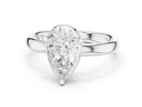 1.5 Carat Pear Cut Solitaire Diamond Engagement Ring
