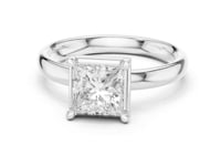 1.5 Carat Timeless Princess Cut Diamond Ring with Minimalist Band