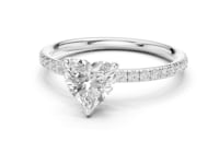 1 Carat Classic Heart Shaped Diamond Engagement Ring