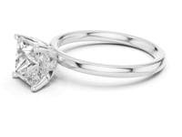 2 Carat Princess Cut Lab Grown Diamond Solitaire Engagement Ring