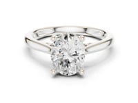 2 Carat Classic Oval Cut Lab Grown Diamond Engagement Ring