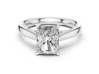 2 Carat Radiant Cut Lab Grown Diamond Engagement Ring