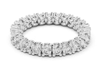 Full Eternity Lab Created Diamond Ring with Round Brilliant Stones