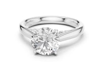 2 Carat Classic Round Cut Lab Grown Diamond Solitaire Engagement Ring