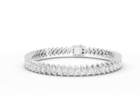 Marquise Cut Moissanite Diamond Tennis Bracelet