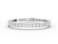 10 Carat Round Cut Moissanite Diamond Tennis Bracelet
