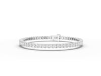 4.5 Carat Round Minimal Moissanite Diamond Tennis Bracelet