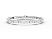 7.50 Carat Round Cut Moissanite Diamond Tennis Bracelet
